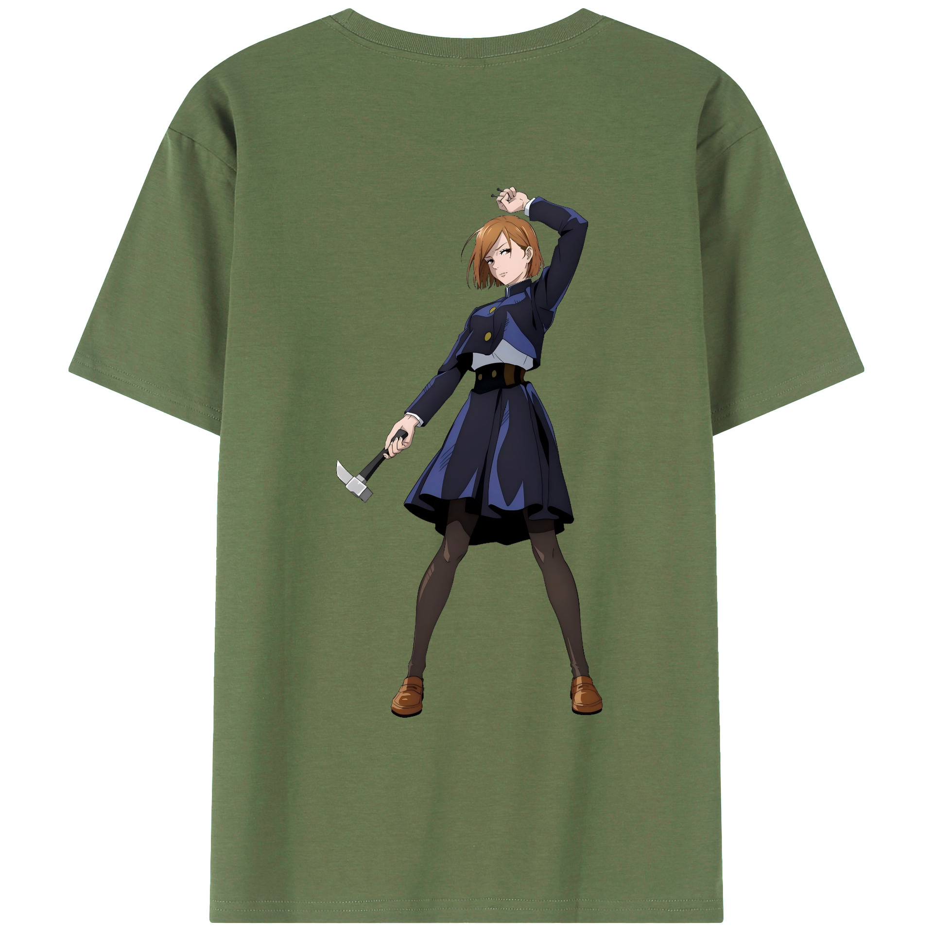 （画像用） 呪術廻戦 Jujutsu Kaisen 綿100％ メンズ半袖Tシャツ（バックプリント） 通気性